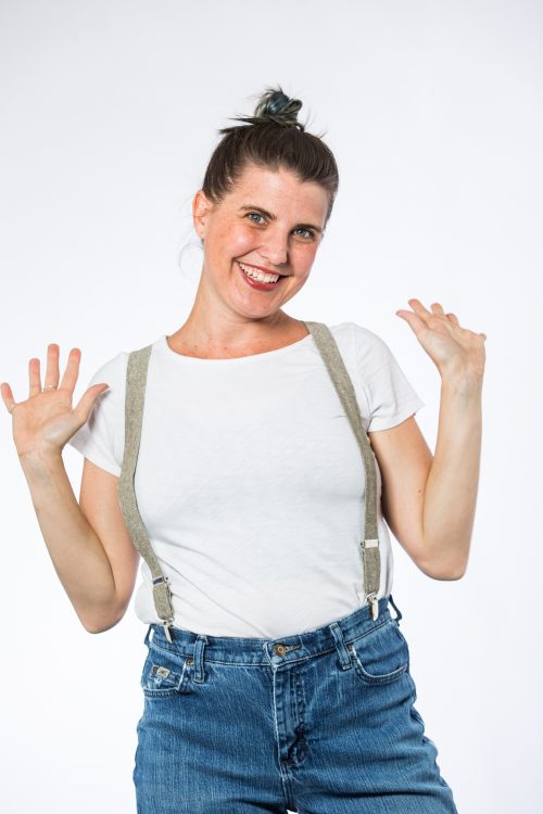 Olive Linen Women's Suspenders