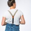 Olive Linen Women's Suspenders