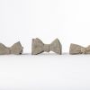 Olive Green Linen Butterfly Bowtie