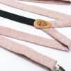 Pink Suspenders - 1" Linen Clip-On Suspenders