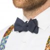 Navy Arrow or Diamond-Point Bow Tie