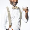 Tan Arrow Diamond Point Bowtie