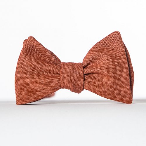 Clay Rustic Butterfly Bow Tie