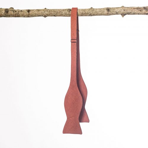 Clay Rustic Butterfly Bow Tie