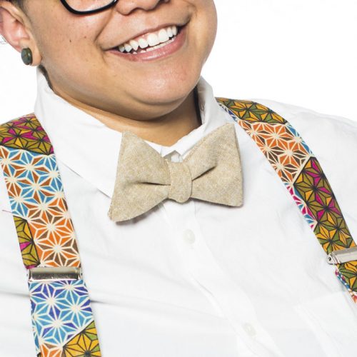 Tan Butterfly Bowtie