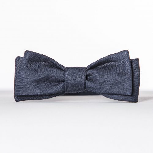 Navy Paddle or Batwing Bow Tie