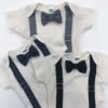 Bow Tie & Suspender baby Onesie