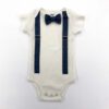 Bow Tie & Suspender baby Onesie