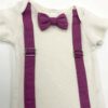 Bow Tie & Suspender baby Onesie