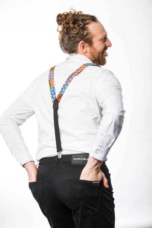 Makeba Clip On Skinny Suspenders - Fun Suspenders!