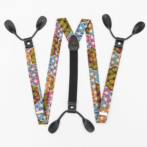 Makeba 1" Button On Suspenders - Fun Suspenders