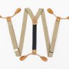 Tan Summer Wedding Suspenders