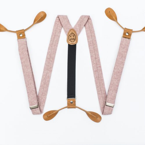 Pink Wedding Suspenders
