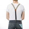 Olive Linen 1" Clip-On Suspenders